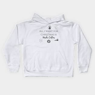 all i want for Christmas is Misha Collins Kids Hoodie